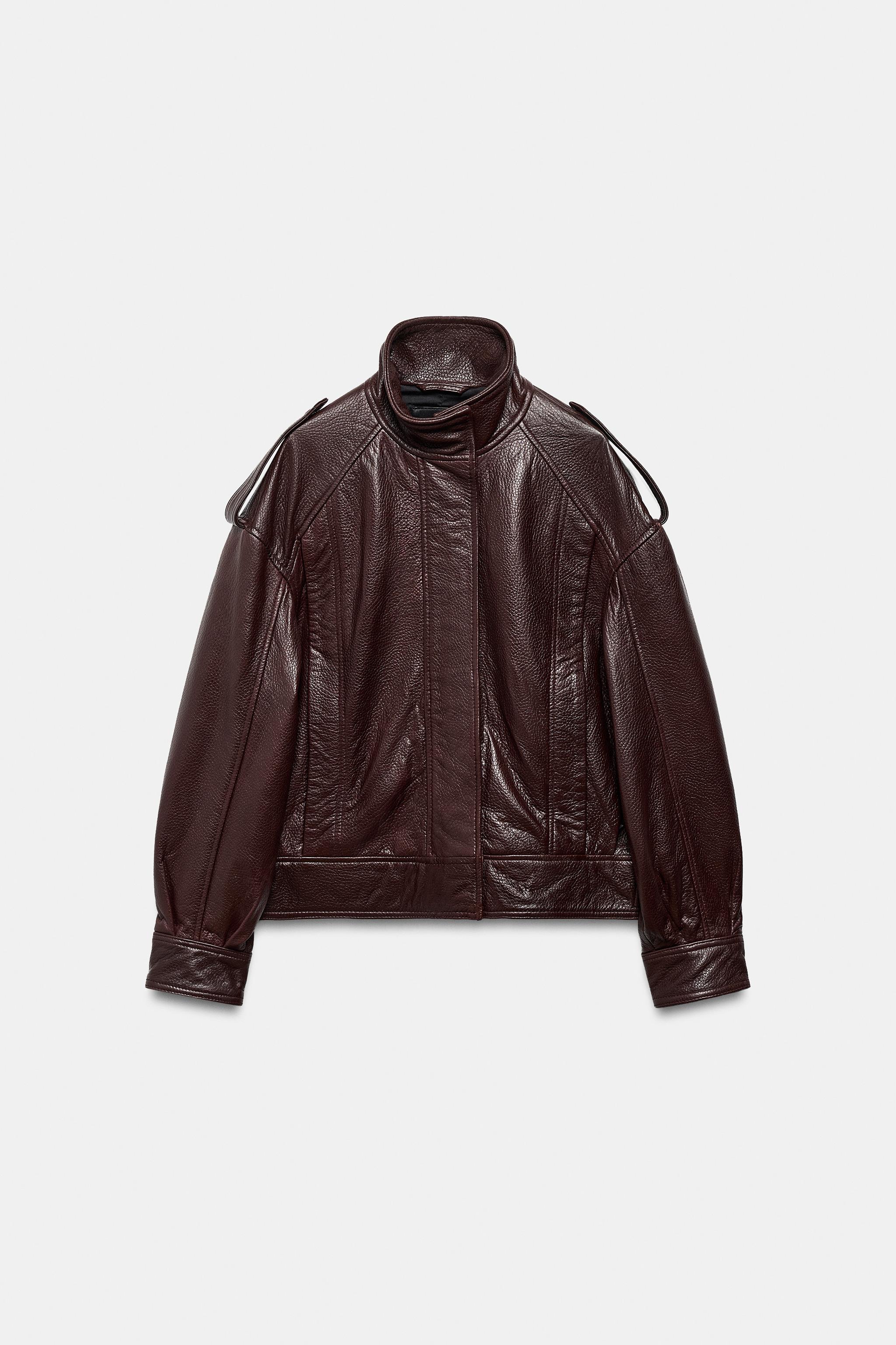 BOMBER EN CUIR 100 % ZW COLLECTION LIMITED EDITION